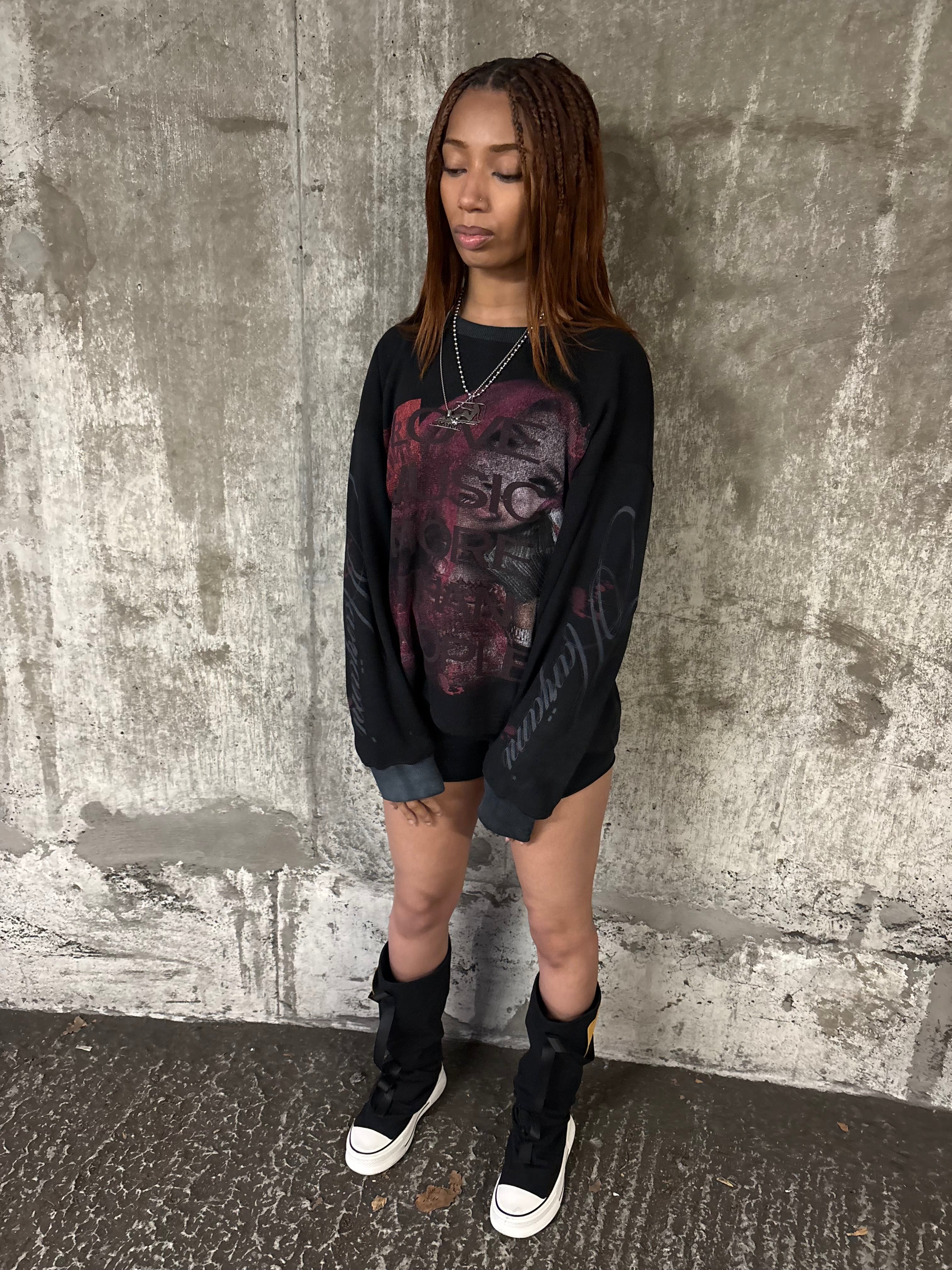 love music more than people long sleeve tee